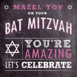 Bat Mitzvah Greeting Card