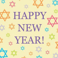 Jewish New Year Greeting Card