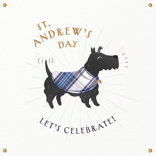 St Andrews Day Puppy Card