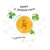 St Patricks Day Gold Coin Card