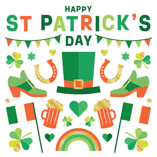 St Patricks Day artefacts Card